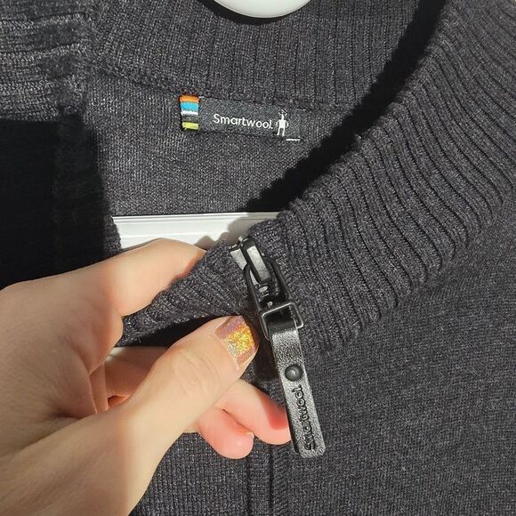 SMARTWOOL quarter Zip Sweater - Picture 3 of 4